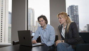 Tyler Smith and his professor, Dr. Adrienne Kline