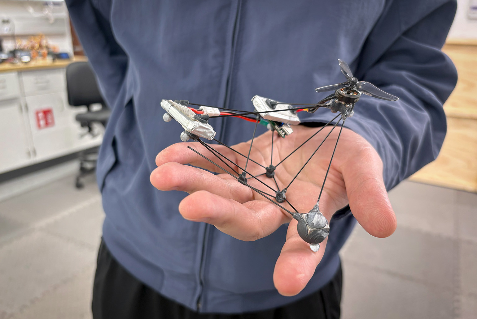 AI simulation of drone visibility against natural backgrounds
