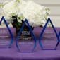 Awards on a table