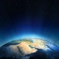 A view of Earth from outer space