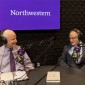 Northwestern University President Morton Schapiro and Slavic language and literatures professor Gary Saul Morson