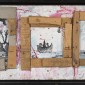 Purvis Young, "Landscape with Figures," ca. 1990, Block Museum of Art Northwestern University, gift of Selig D. Sacks Family Collection