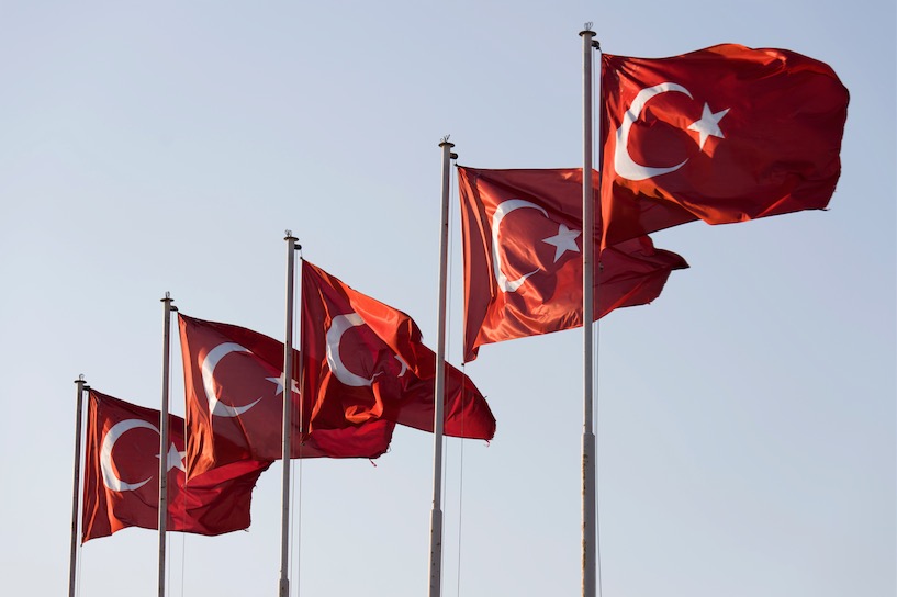 Turkish flags