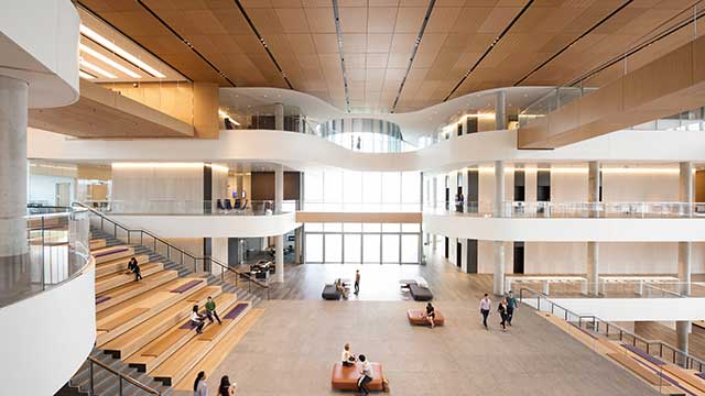 Collaboration Plaza inside the Kellogg Global Hub