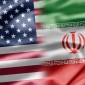 The U.S. and Iranian flags blend together