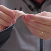 Man twists bends Band-Aid like sensor