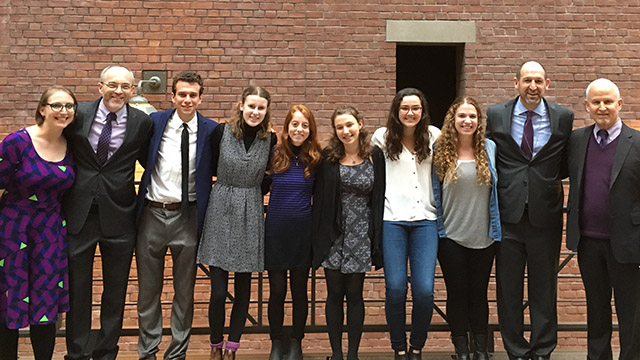 Northwestern contingent at Holocaust museum