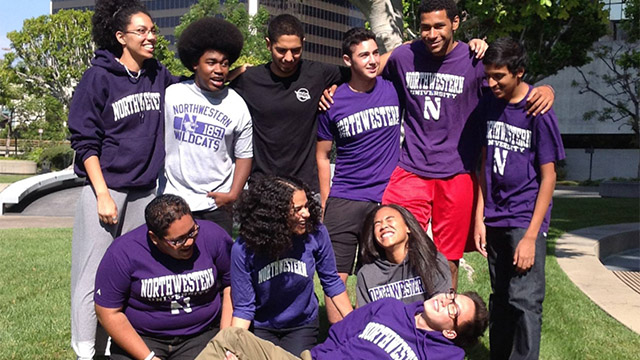 Members of Northwestern's first Posse cohort in 2013.
