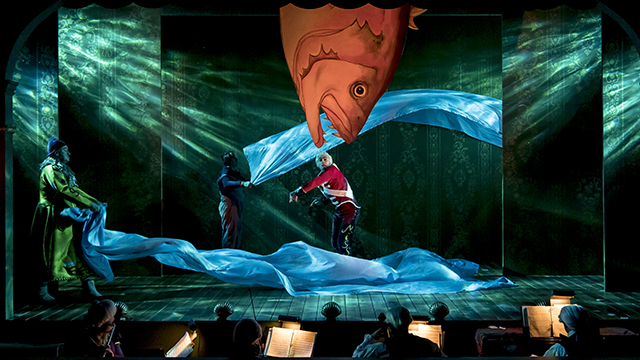 Christopher Donahue, John Gregorio and Alex Stein in 'The Steadfast Tin Soldier.' Photo by Liz Lauren.