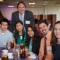 Mike Mills with scholarship recipients at a 2013 Scholarship Luncheon.
