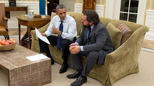 Cody Keenan and President Barack Obama