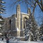 Winter at Deering Library