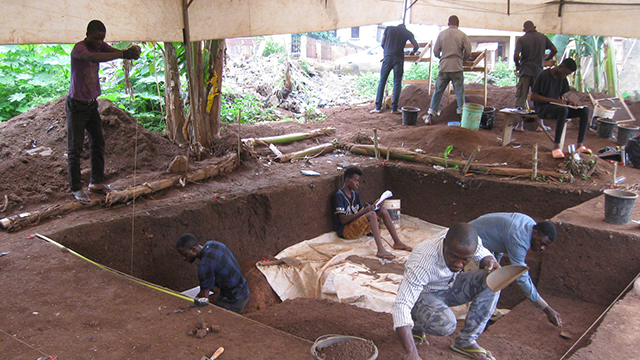 Excavation at Igbo Olokun 2017 - photo by Abidemi Babutunde Babalola