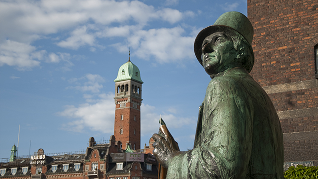 Hans Christian Andersen statue in Copenhagen. Getty Images. Hans Christian Andersen statue in Copenhagen. Getty Images.