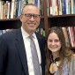 Truman Scholarship winner Elissa Gray with Provost Jonathan Holloway