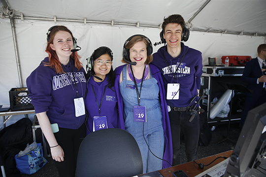 Northwestern's student production team