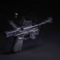 Image of a gun being shot