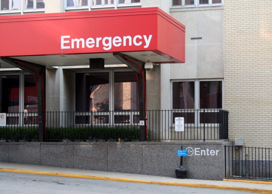 Emergency entrance to hospital