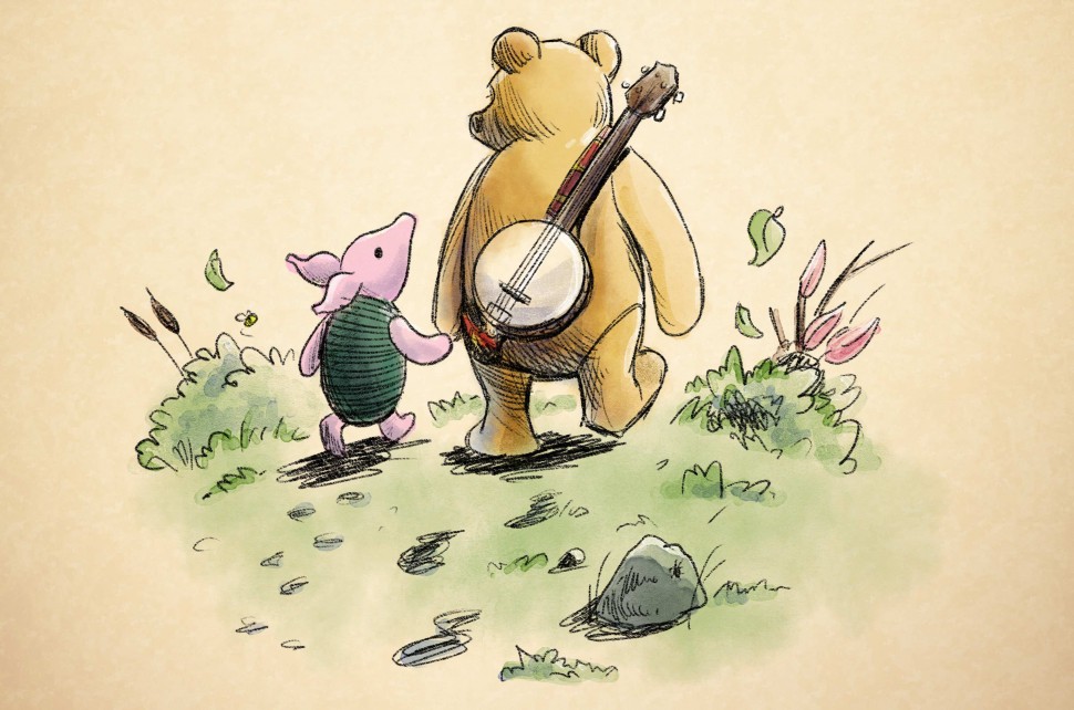 Illustration of Winnie the Pooh and Piglet