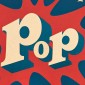 pop in block text against red splatter