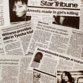 image of newspaper clippings