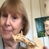 Linda Gates and Riley Nelson (’21) share Ogden Nash's 'Custard the Dragon' for 'Imagine U Storytime'