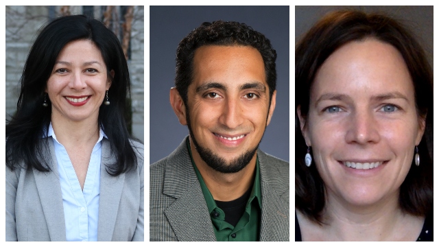From left to right: Jennifer Lackey, Sepehr Vakil and Sarah Van Wart