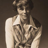 Edward Steichen, Amelia Earhart, Vanity Fair, 1931. Gift of Richard and Jackie Hollander to The Block Museum of Art.