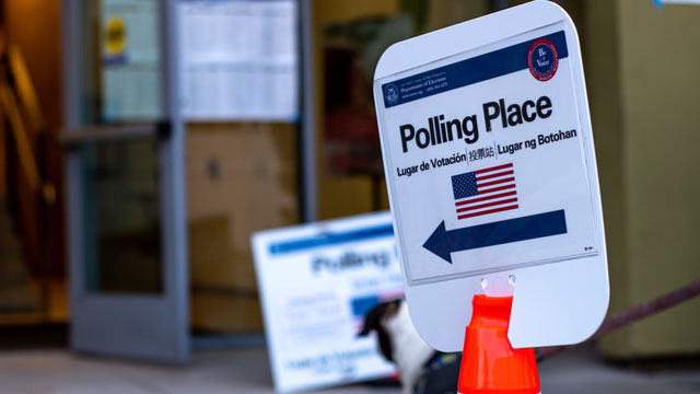 polling place signage