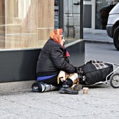 image showing a homeless person