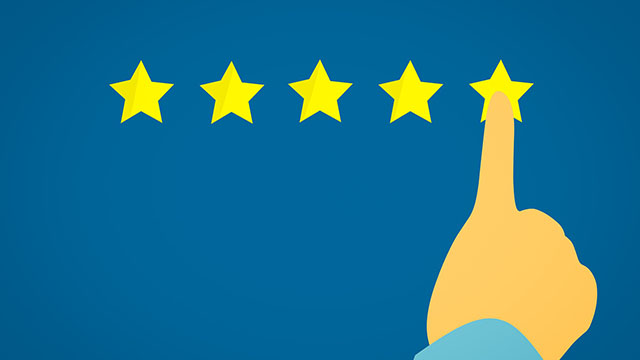 an illustration showing a star rating