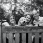 Communication studies professor Pablo Boczkowski and his daughters Emma and Sofia