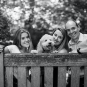 Communication studies professor Pablo Boczkowski and his daughters Emma and Sofia