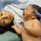 mom and newborn baby
