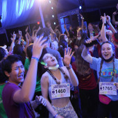 Students dancing at 2022 dance marathon