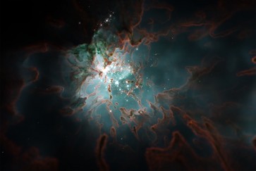 Simulation of a star-forming region, where massive stars destroy their parent cloud: Credit: STARFORGE