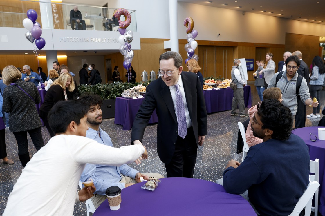 coffee and donuts with president michael schill