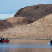 Greenland methane wax lips lake