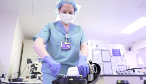 B-roll of Dr. Kara Goldman, associate professor of reproductive endocrinology and infertility at Northwestern University Feinberg School of Medicine and director of fertility preservation at Northwestern Medicine.