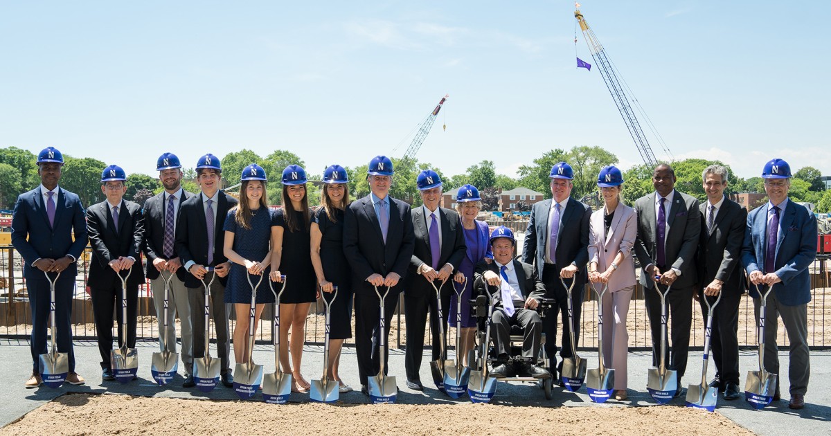 Northwestern celebrates the groundbreaking of new Ryan Field ...