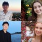 Clockwise from top left: awardees Jason Chen, Addison Feldman, Ally Peek and Jun Park