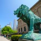 The entrance to the Art Institute of Chicago