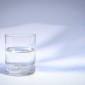 a glass of water