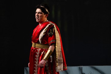 A performer in “L’incoronazione di Poppea”