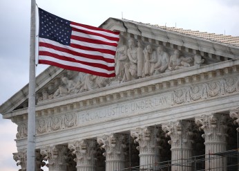 Outside the Supreme Court 