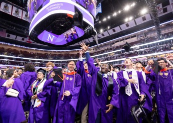 northwestern graduates united center
