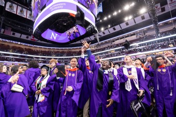 northwestern graduates united center