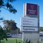 A sign on the Stellenbosch University campus in South Africa