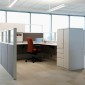 an empty office cubicle