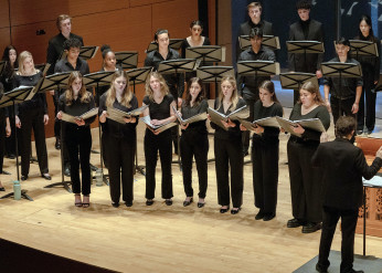 University Singers perform in Pick-Staiger Auditorium